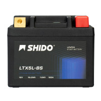 Shido Batterie 12V 1,6AH4AH YTX5L-BS Lithium-Ionen 50412 LTX5L-BS LION -S- Shido Batterie 12V 1,6AH4AH YTX5L-BS Lithium-Ionen 50412 LTX5L-BS LION -S-