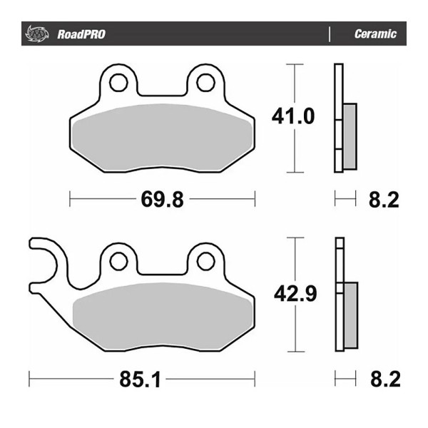 Moto-Master Bremsbelag RoadPRO Ceramic 416504