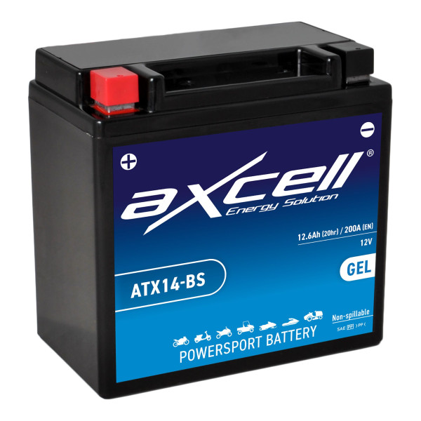 Batterie 12V YTX14-BS GEL AXCELL 51214