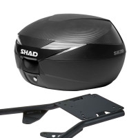 SHAD Topcase inklusive Gepäckträger Komplettset 39 Liter 194-159-0308 SHAD Topcase inklusive Gepäckträger Komplettset 39 Liter 194-159-0308