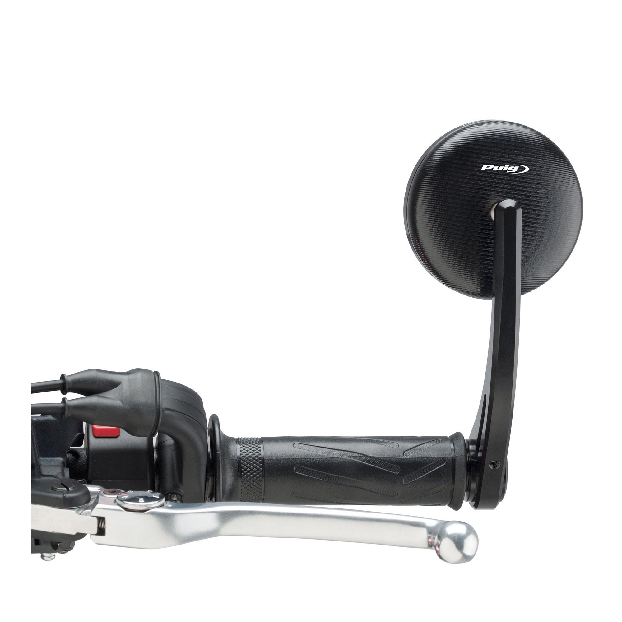 Puig Lenkerendenspiegel 9691N Aluminium schwarz inkl. Adapter (für: Voge 500 AC ABS )