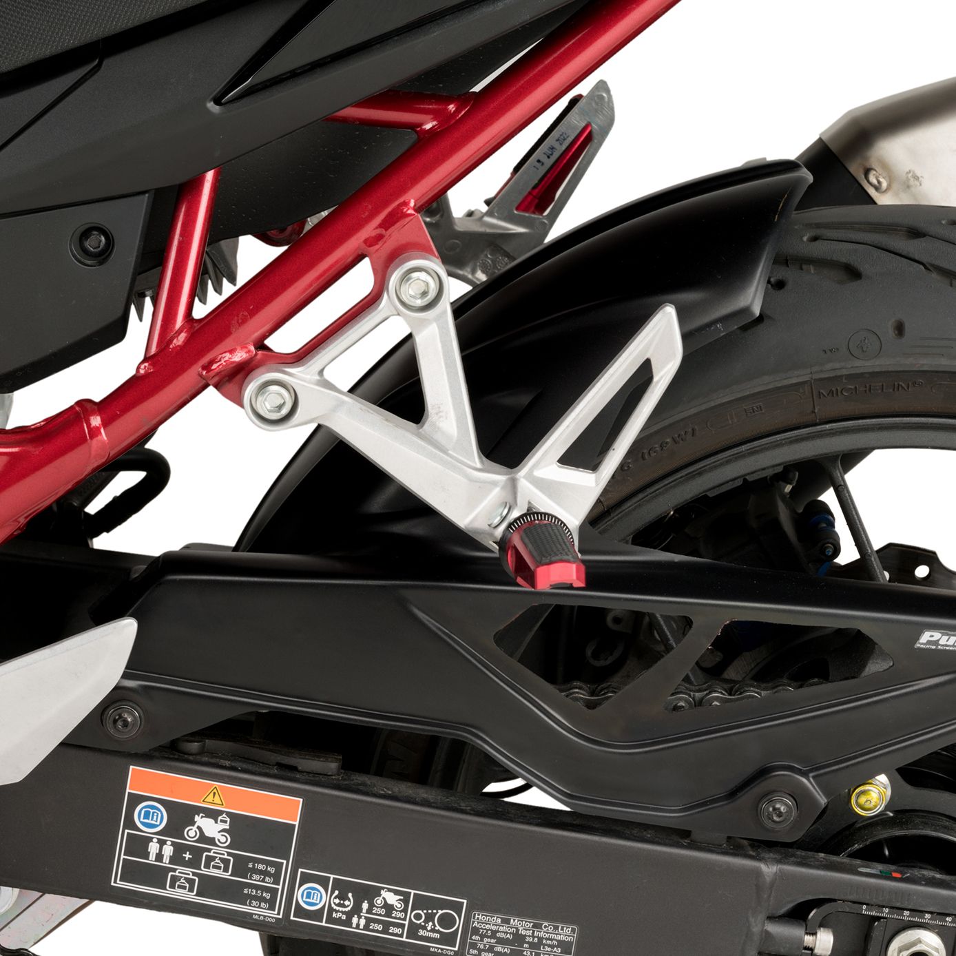 Puig Hinterradabdeckungen Mattschwarz (für: Honda CB 750 Hornet ABS )