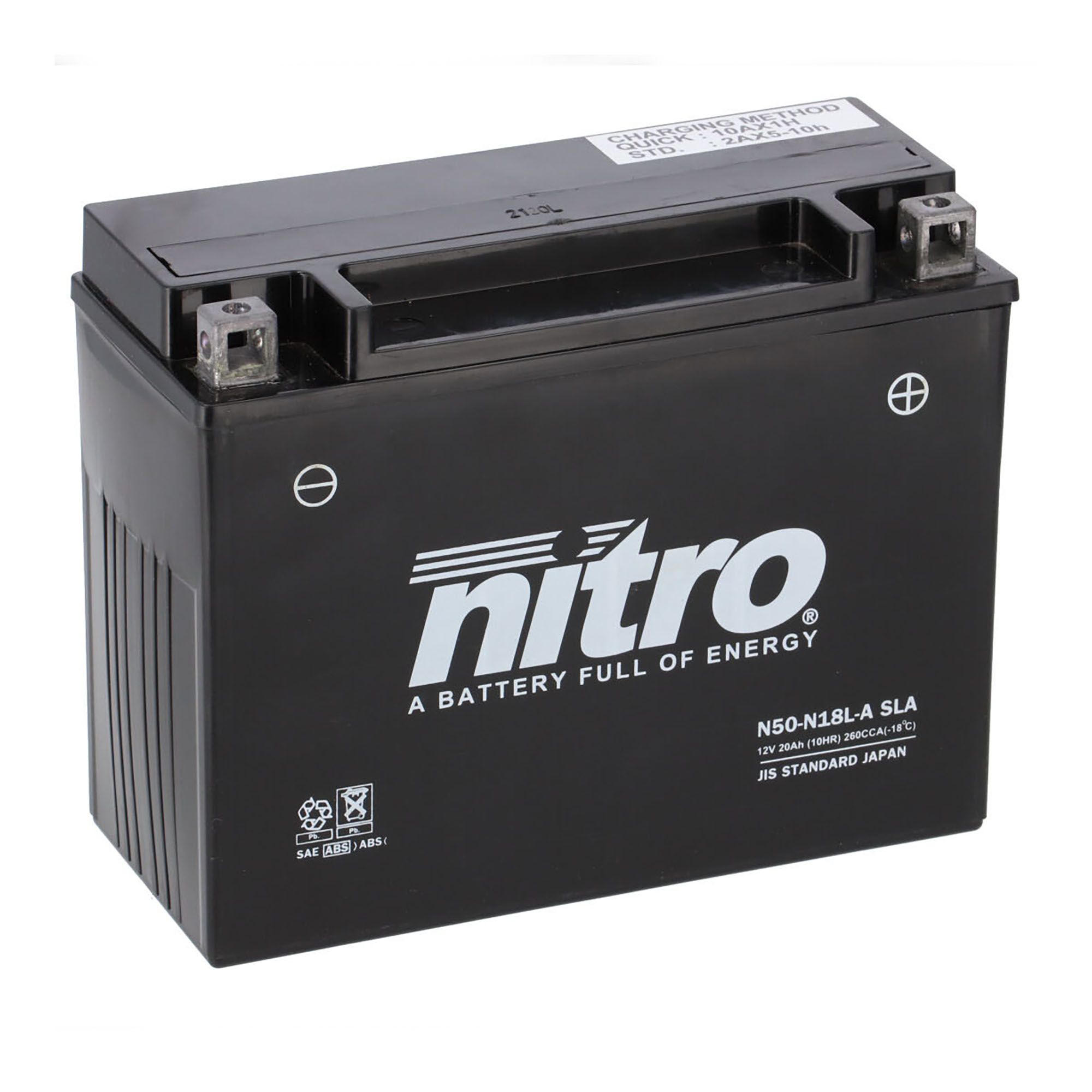 Nitro Batterie 12V 20AH Y50-N18L-A Gel 52012 (für: Moto Guzzi Quota 1000 )