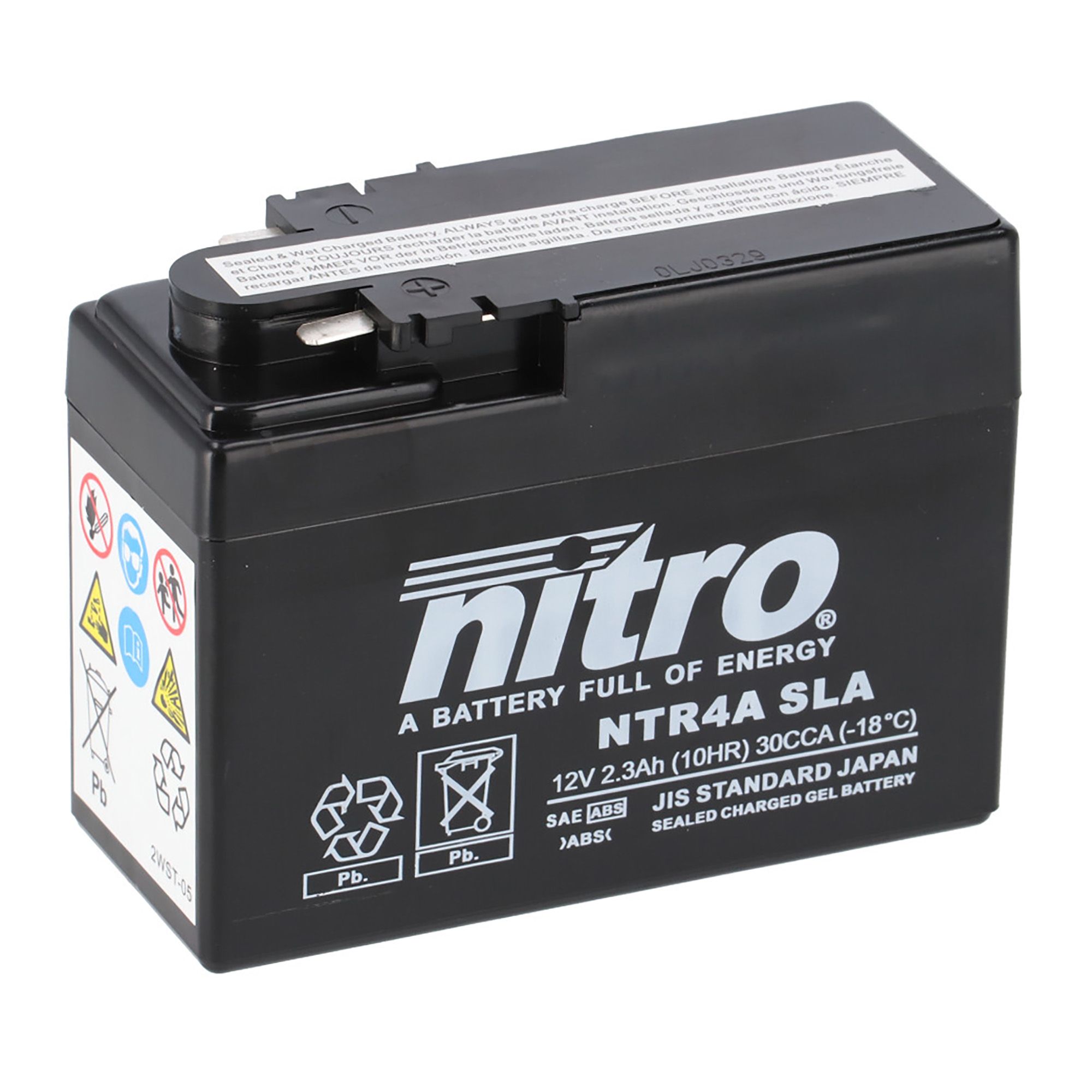 Nitro Batterie 12V 2,3AH YTR4A-BS Gel 50415 (für: Honda SH 50 )