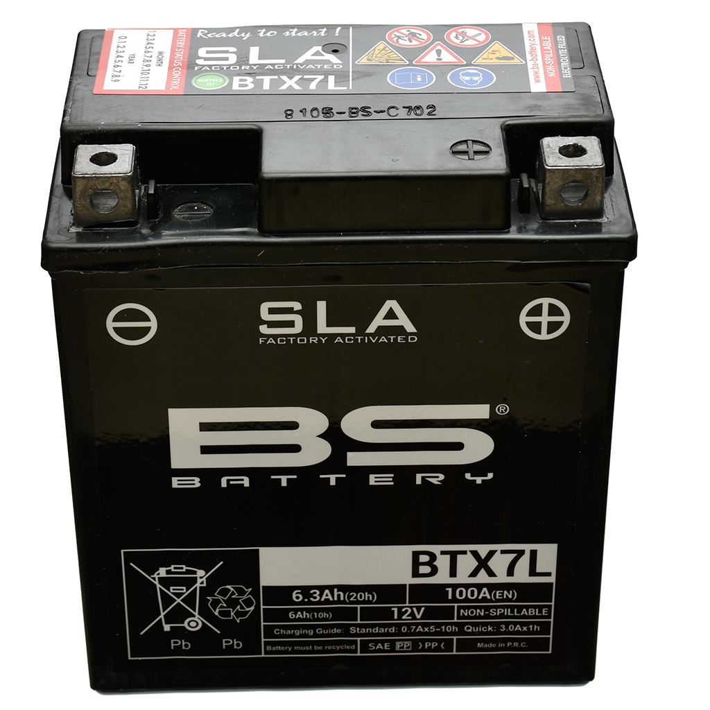 BS Batterie 12V 6AH YTX7L- Gel -Battery 50614 (für: Honda CBR 250 R )