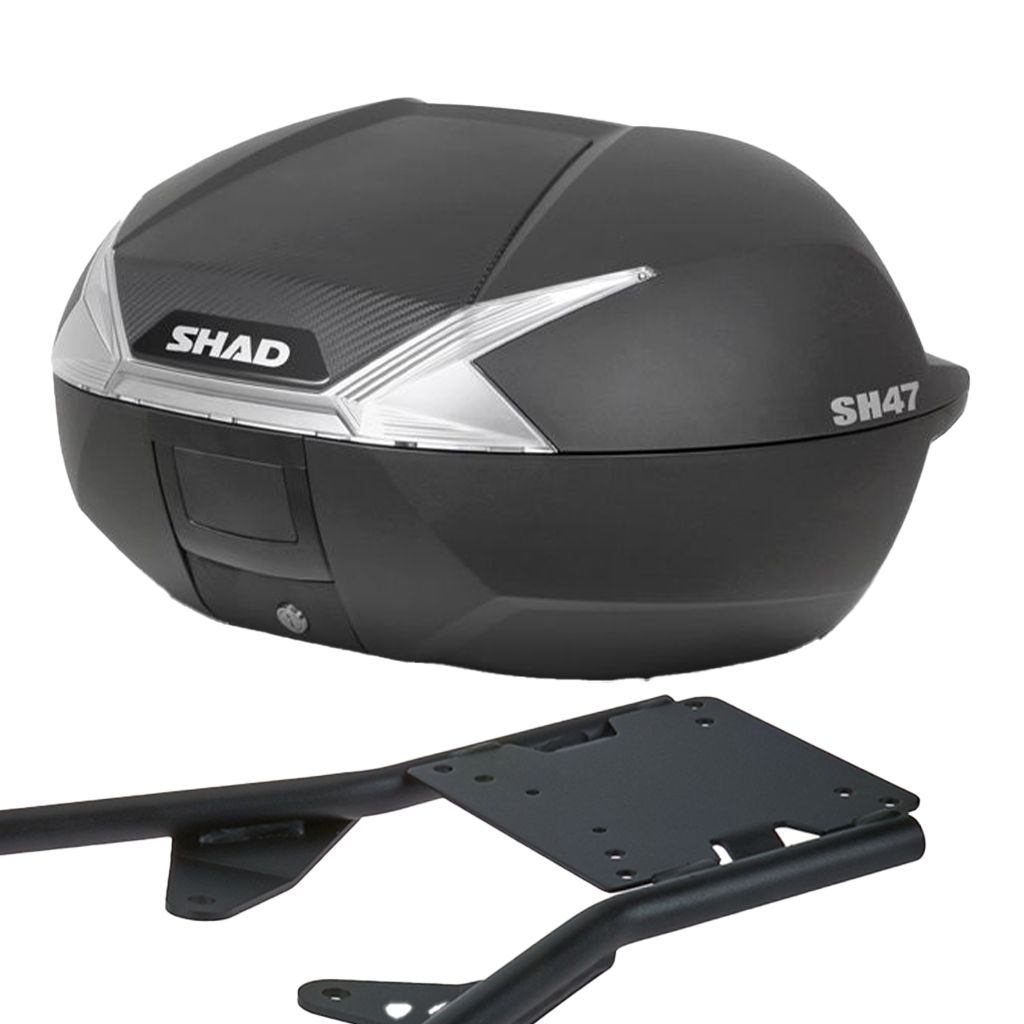 SHAD Topcase inklusive Gepäckträger Komplettset 47 Liter (für: BMW G 310 GS ABS )