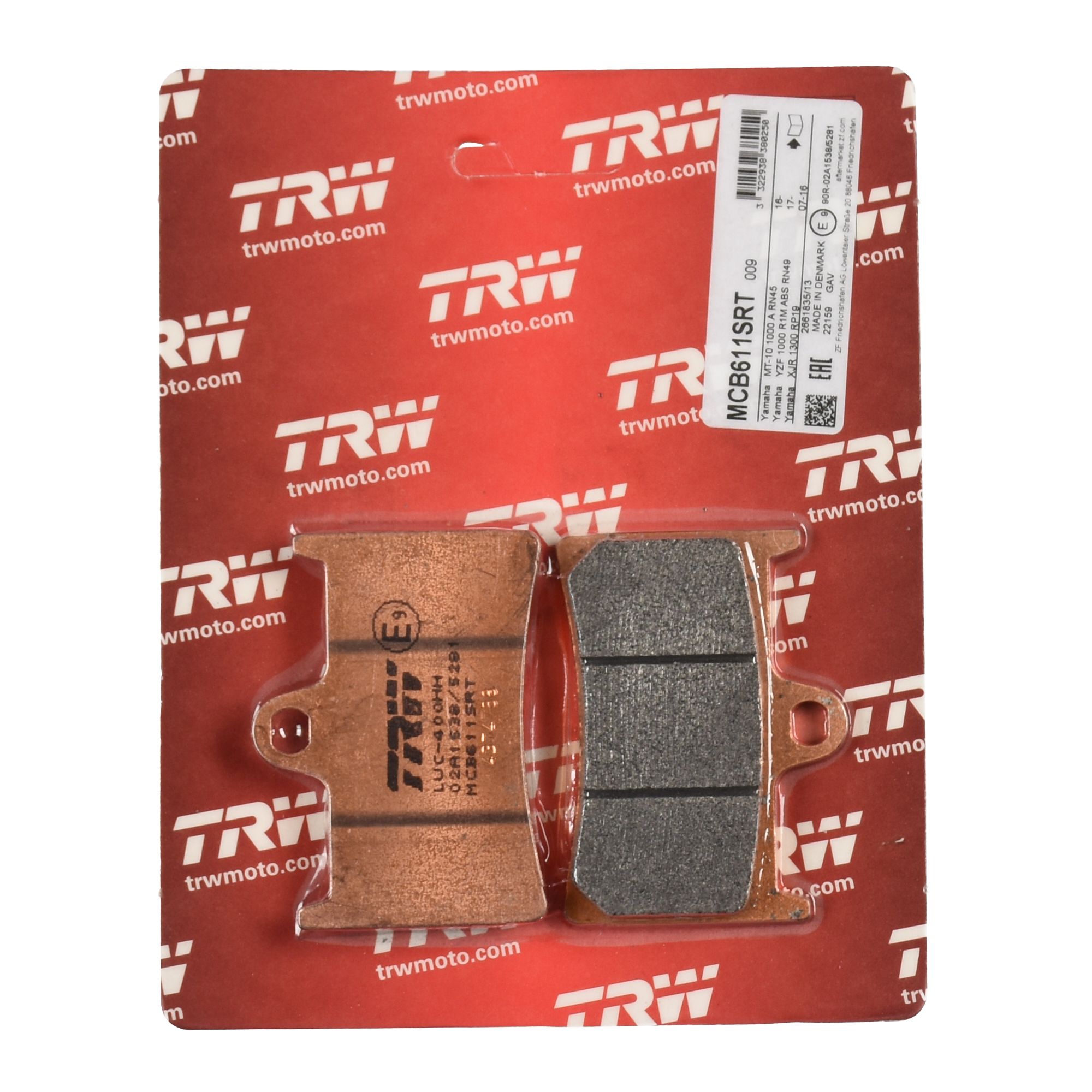 TRW Bremsbelag Sinter Road (für: Yamaha TDM 900 ABS )