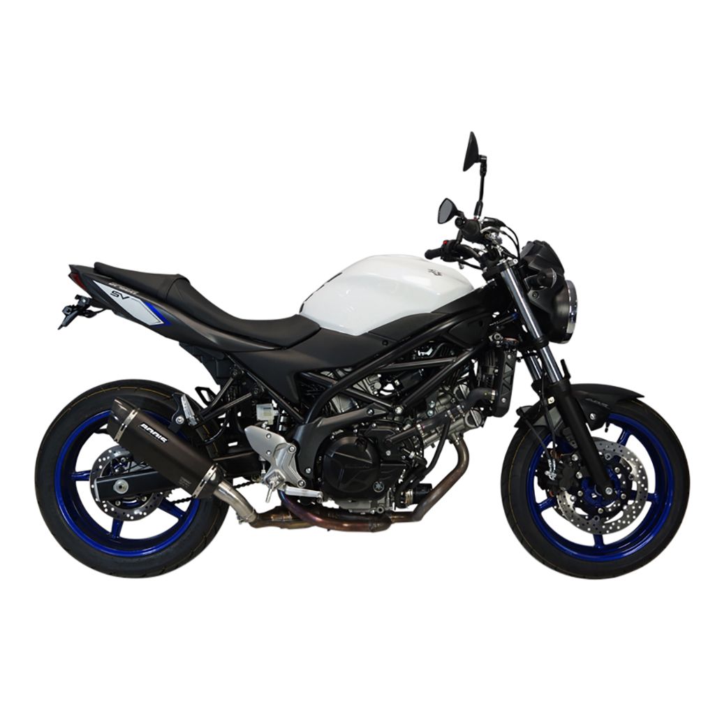 Bodis Auspuff P-Tec IIN Slip-On Edelstahl schwarz (für: Suzuki SV 650 X ABS )