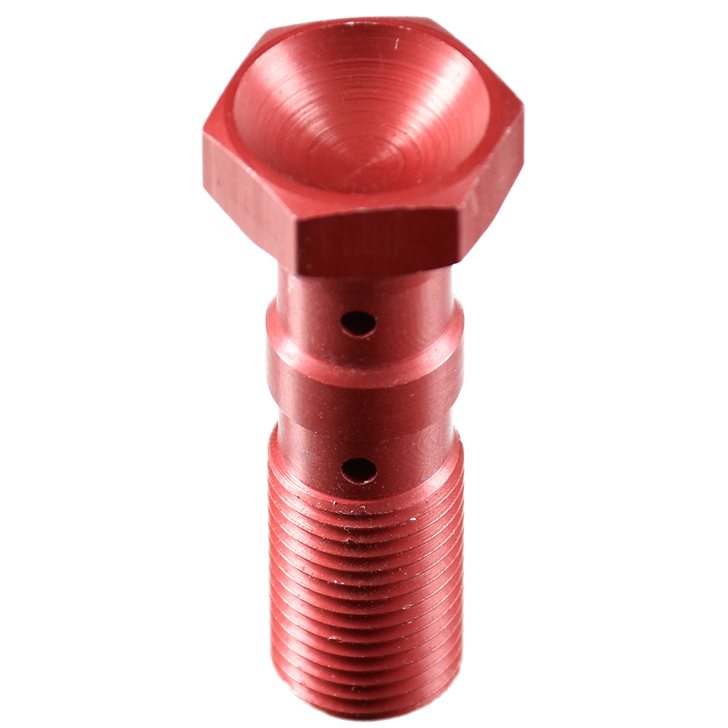 TRW Hohlschraube rot M10x1,25 Doppelhohlschraube (für: Suzuki GSX 1300 R Hayabusa )