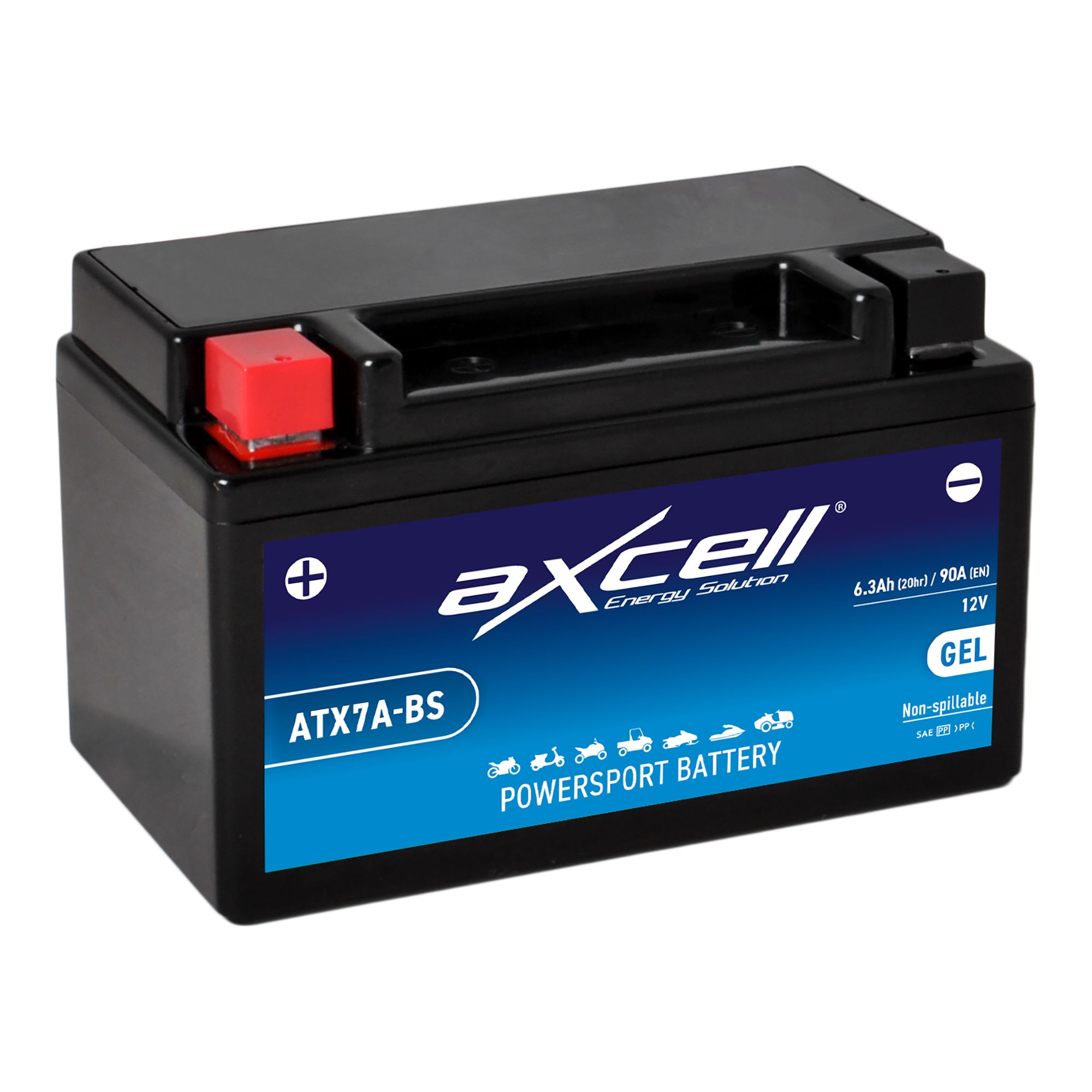 AXCELL Batterie 12V YTX7A-BS GEL 50615 (für: Kreidler Hiker 50 )