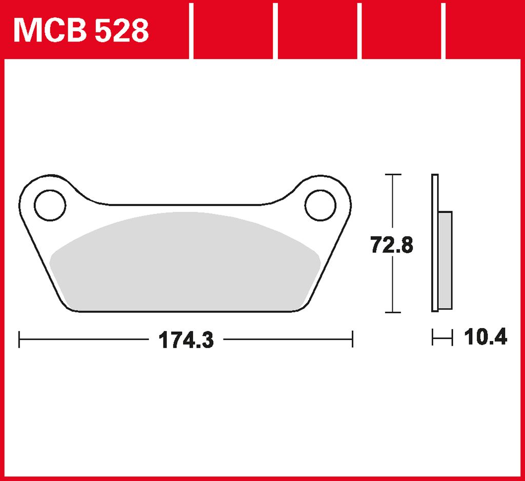 TRW Bremsbelag organisch (für: Harley-Davidson FLT 1340 Tour Glide )