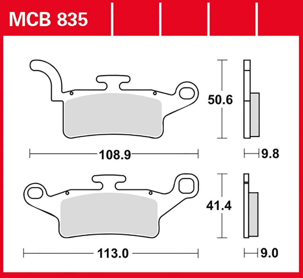 TRW Bremsbelag organisch (für: Yamaha Xenter 150 )