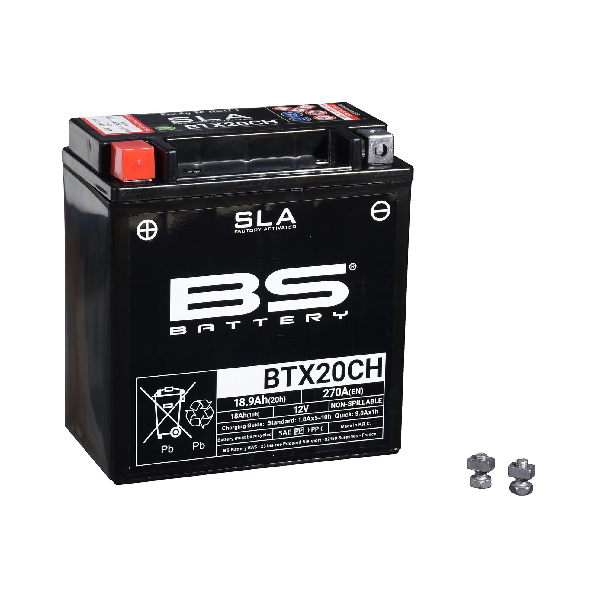 BS Batterie 12V 18AH YTX20CH- Gel -Battery (für: Moto Guzzi Stelvio 1200 8V ABS )