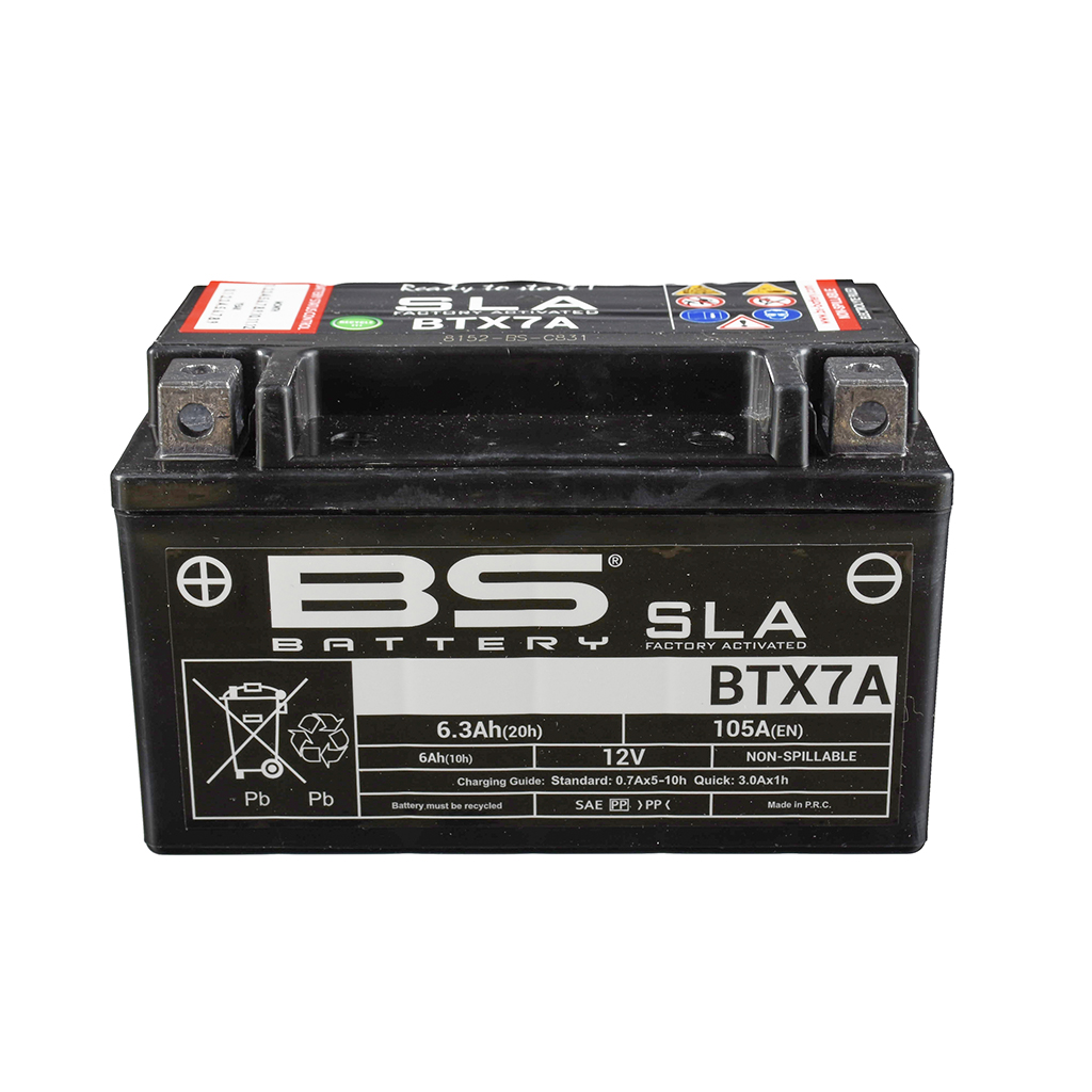BS Batterie 12V 6AH YTX7A- Gel -Battery 50615 (für: SYM Jet4 125 (Euro 3) )