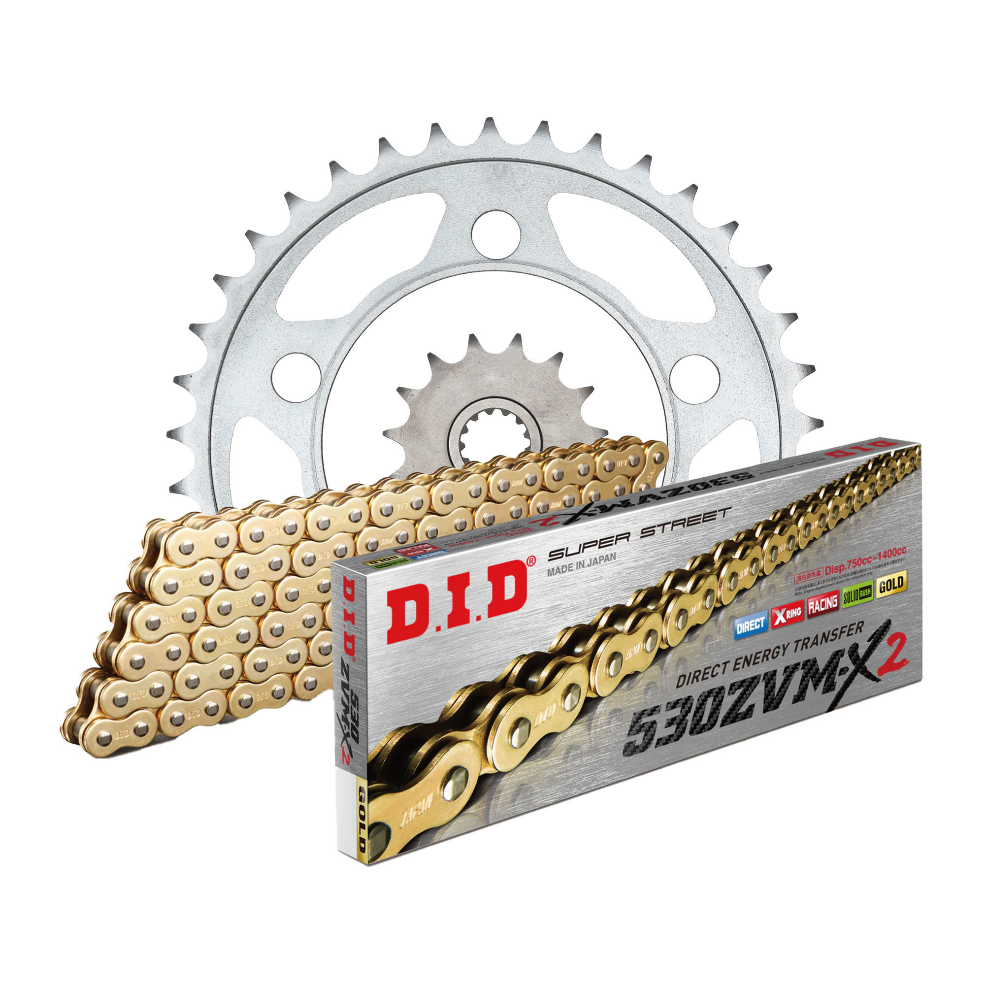 KMP360 Kettenkit (für: Triumph Sprint RS 955 2002 ) DID 530 ZVM-X2