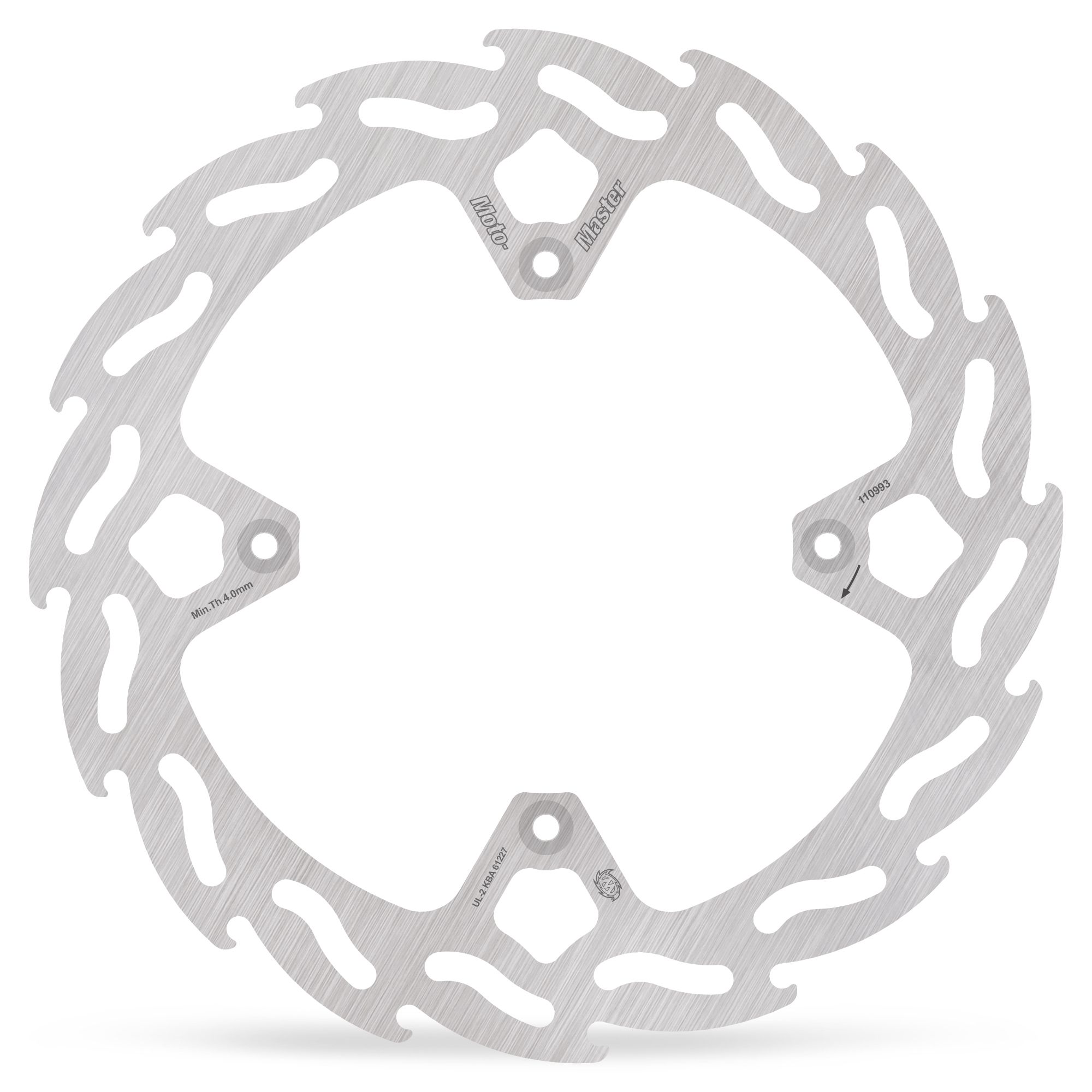 Moto-Master Bremsscheibe Flame hinten starr Factory 4,6mm (für: Ducati Desmo 450 MX )