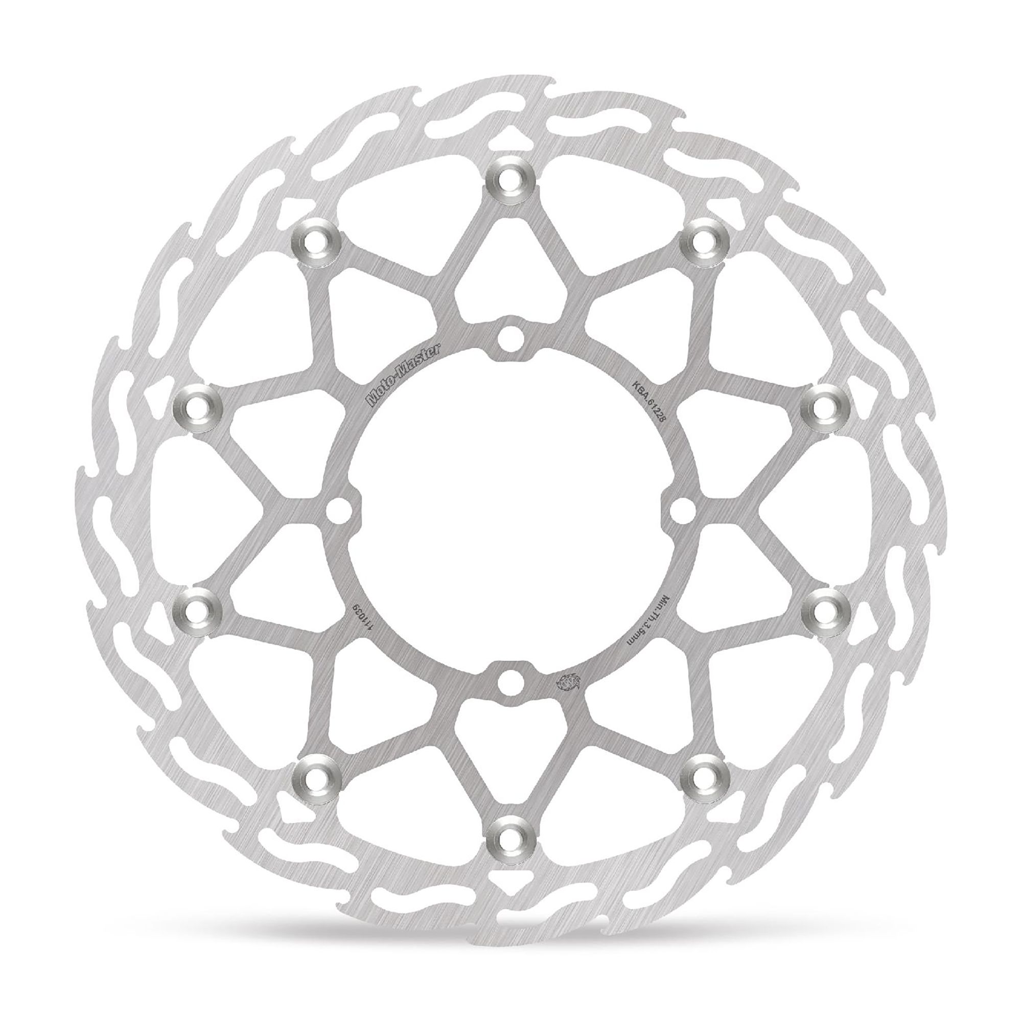 Moto-Master Bremsscheibe Flame vorn schwim. mit ABE Supermoto Street (für: Kawasaki KX 250 X 4T )