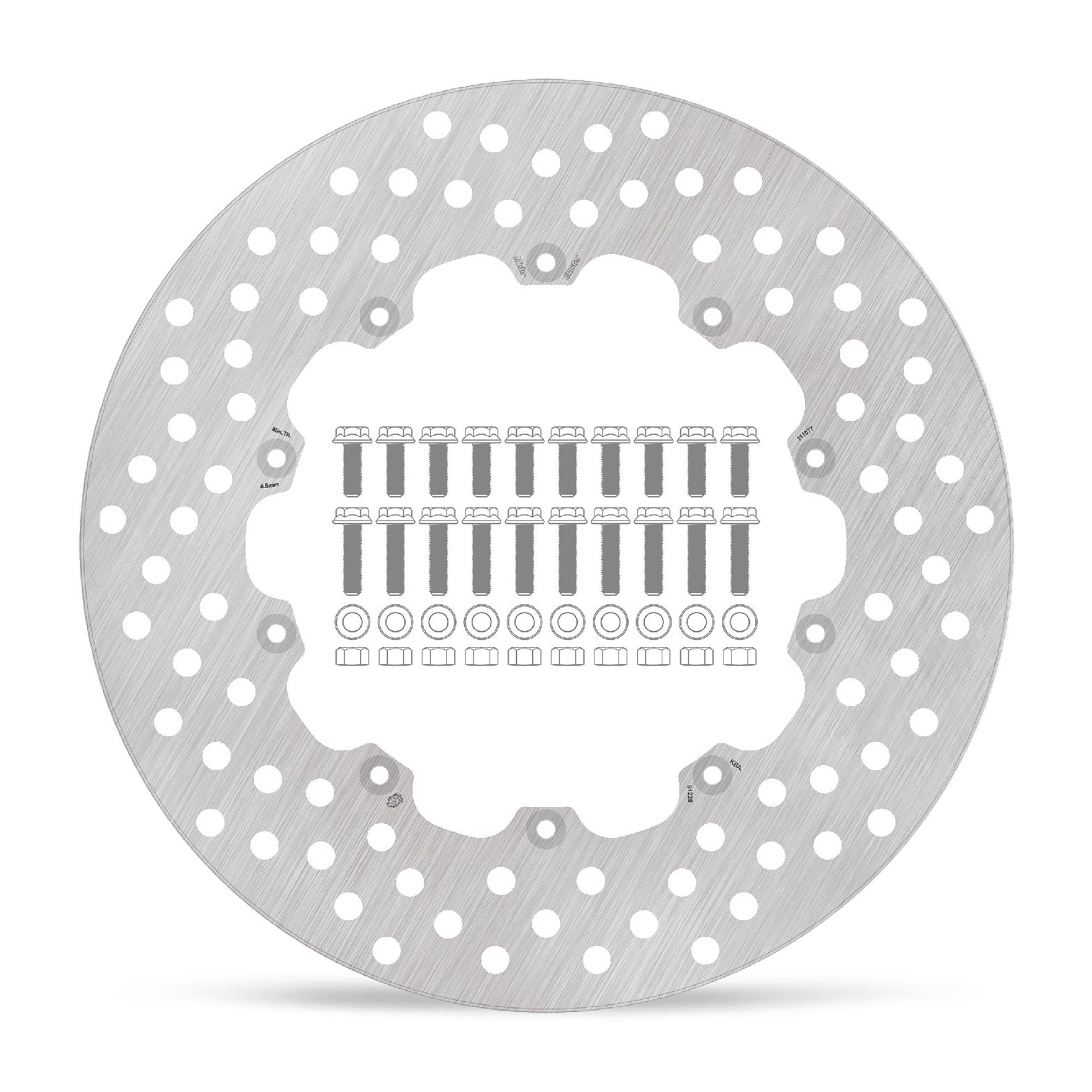 Moto-Master Bremsscheibe Halo vorn starr mit ABE (für: BMW R 90 )