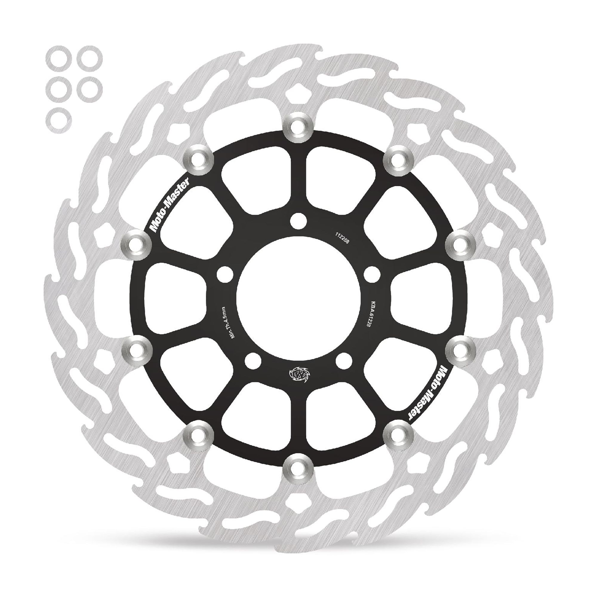 Moto-Master Bremsscheibe Flame vorn links schwimmend mit ABE (für: Kawasaki ZX-10R Ninja ABS )