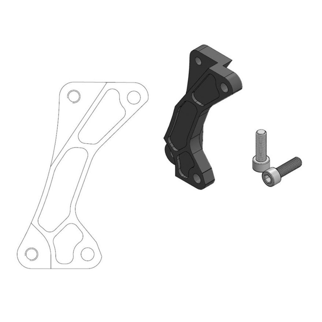 Moto-Master Bremssattel-Adapter Supermoto Street Adapter 320 mm Ø (für: Suzuki RM 250 )