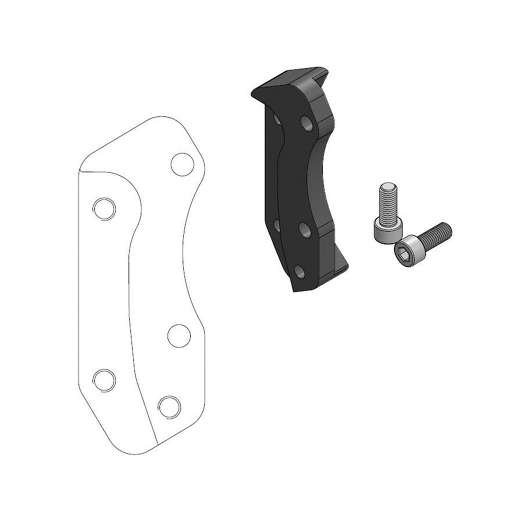 Moto-Master Bremssattel-Adapter Supermoto Street Adapter 320 mm Ø (für: Husqvarna TC 570 )