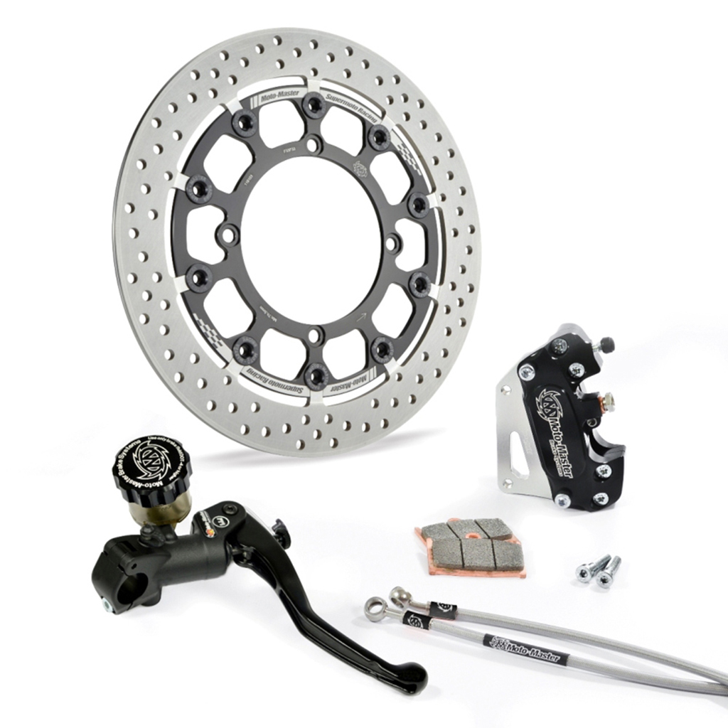 Moto-Master Supermoto Kit 300 Halo Bremsscheibe Bremssattel Bremspumpe (für: Kawasaki KX 250 4T )