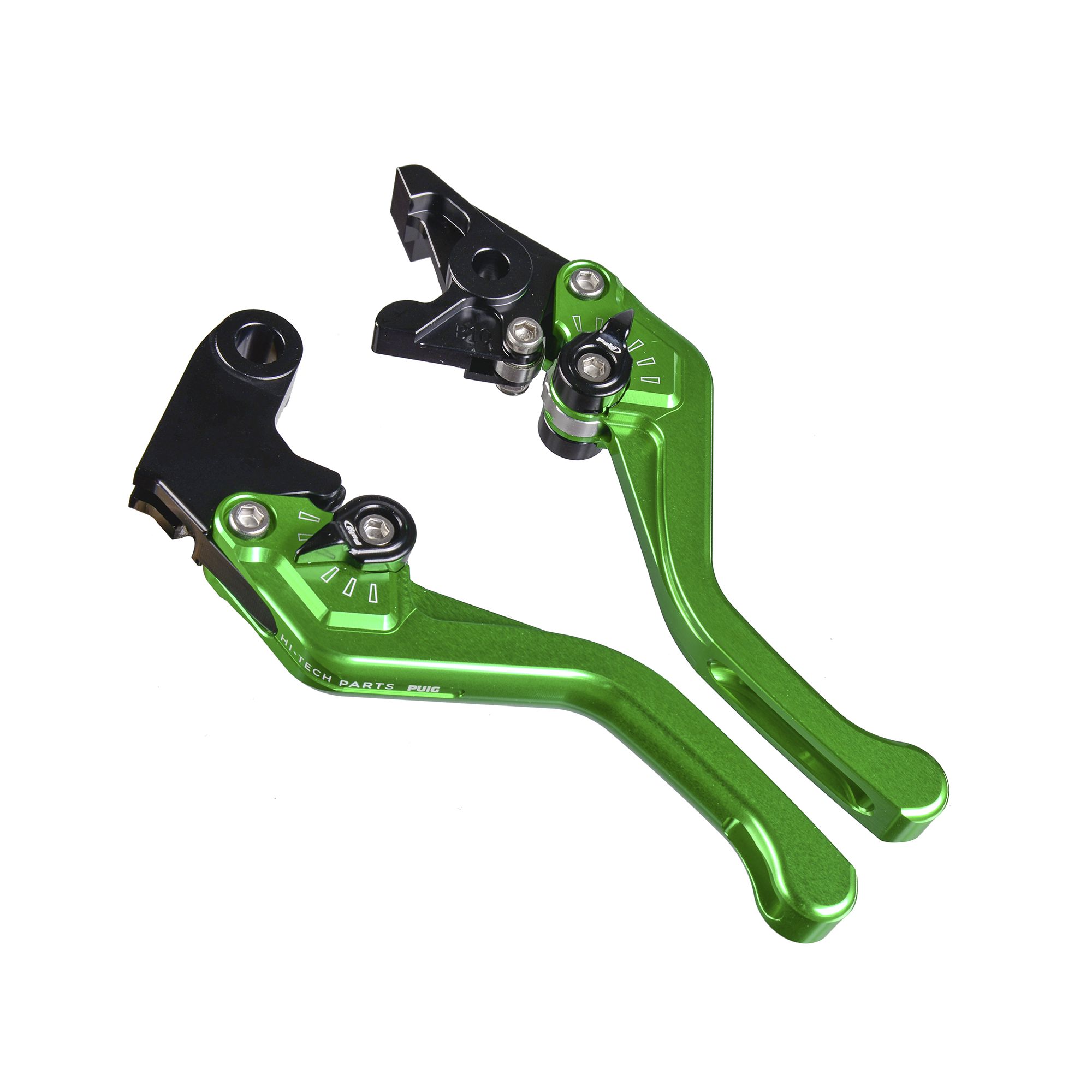 PUIG Bremshebel + Kupplungshebel Set v3 kurz grün (für: Suzuki SV 650 )