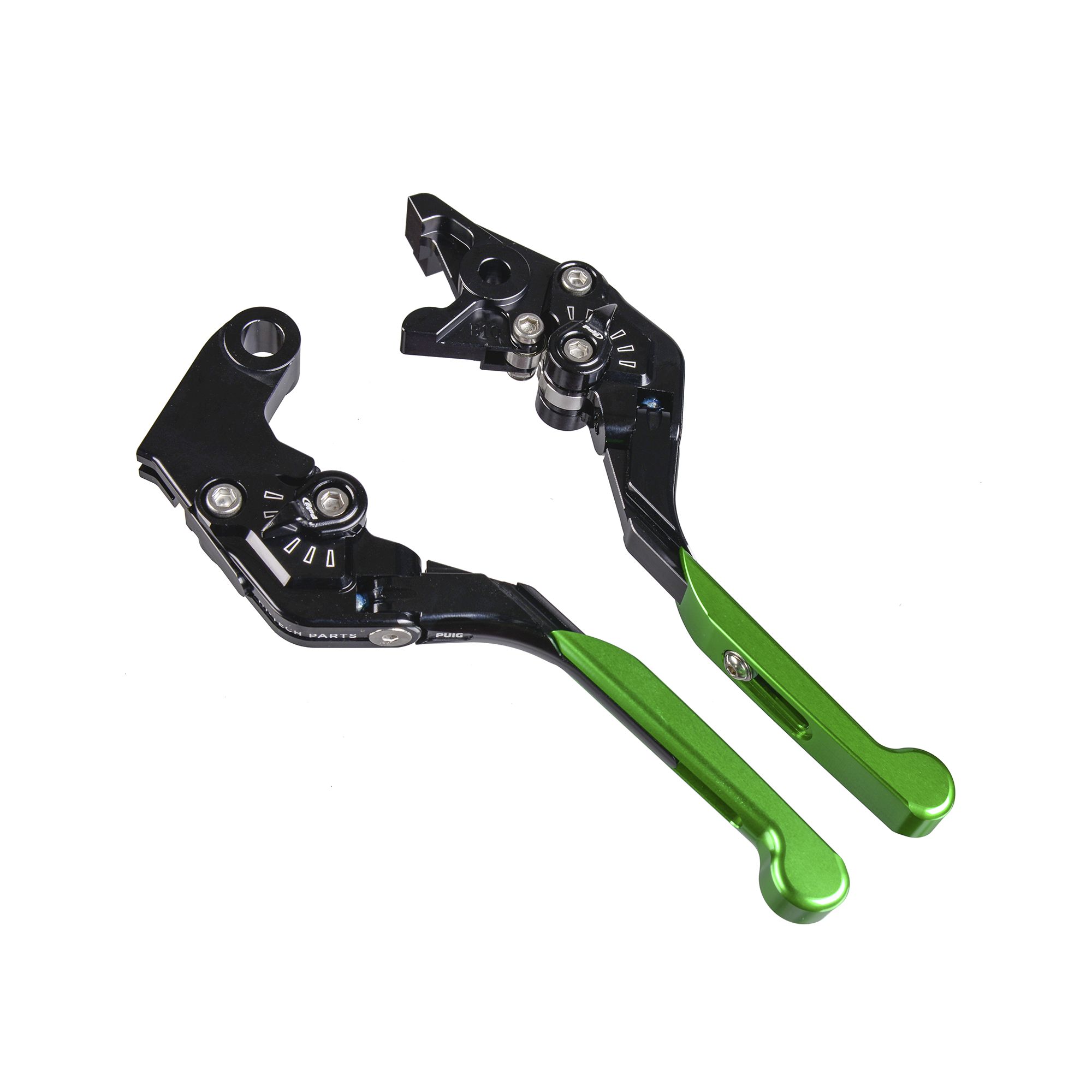 PUIG Bremshebel + Kupplungshebel Set v3 lang grün (für: Kawasaki Z 900 RS Cafe ABS )