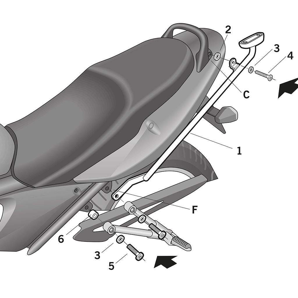 SHAD Gepäckträger (für: Suzuki GSF 650 Bandit SA ABS )