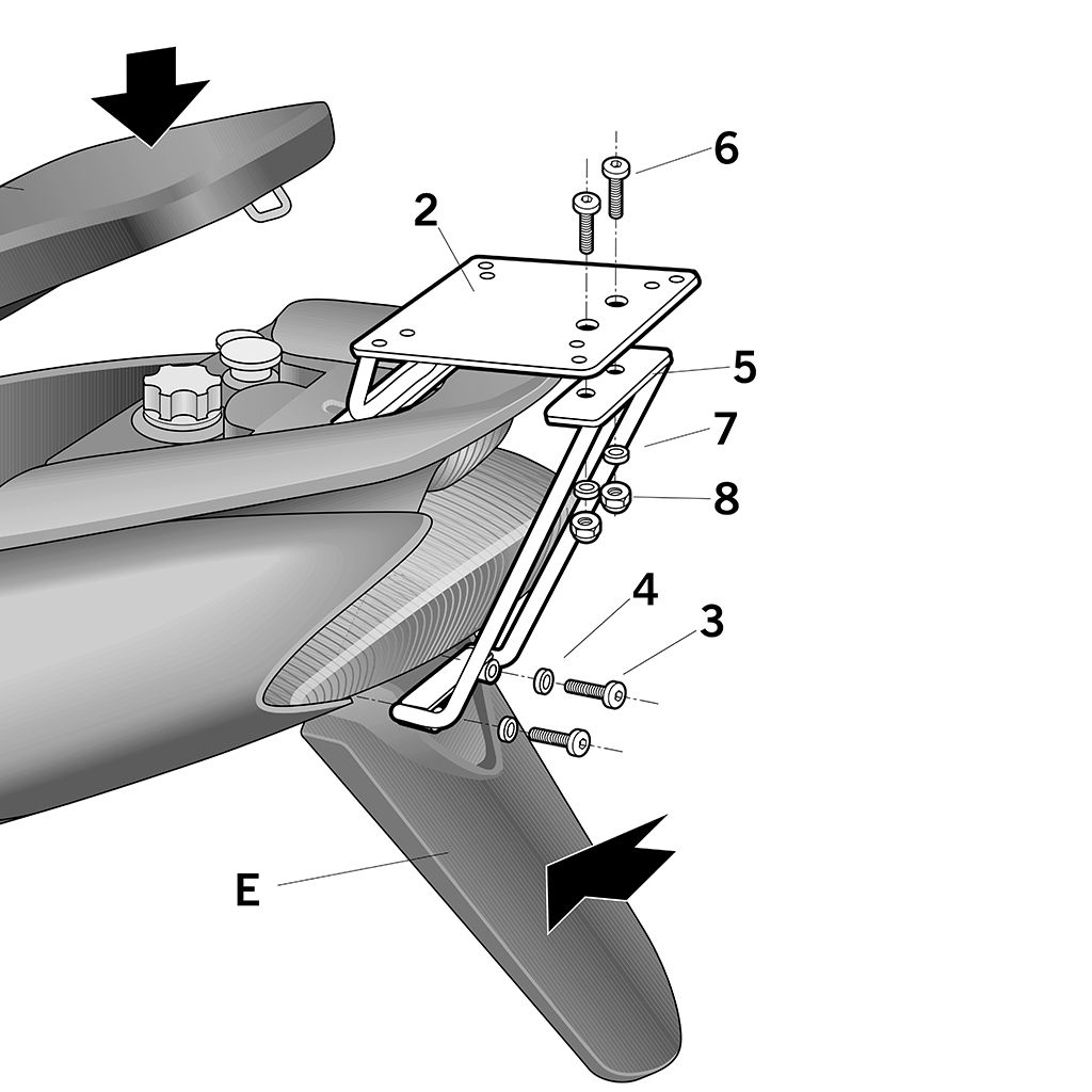 SHAD Gepäckträger (für: Yamaha Jog 50 AC )