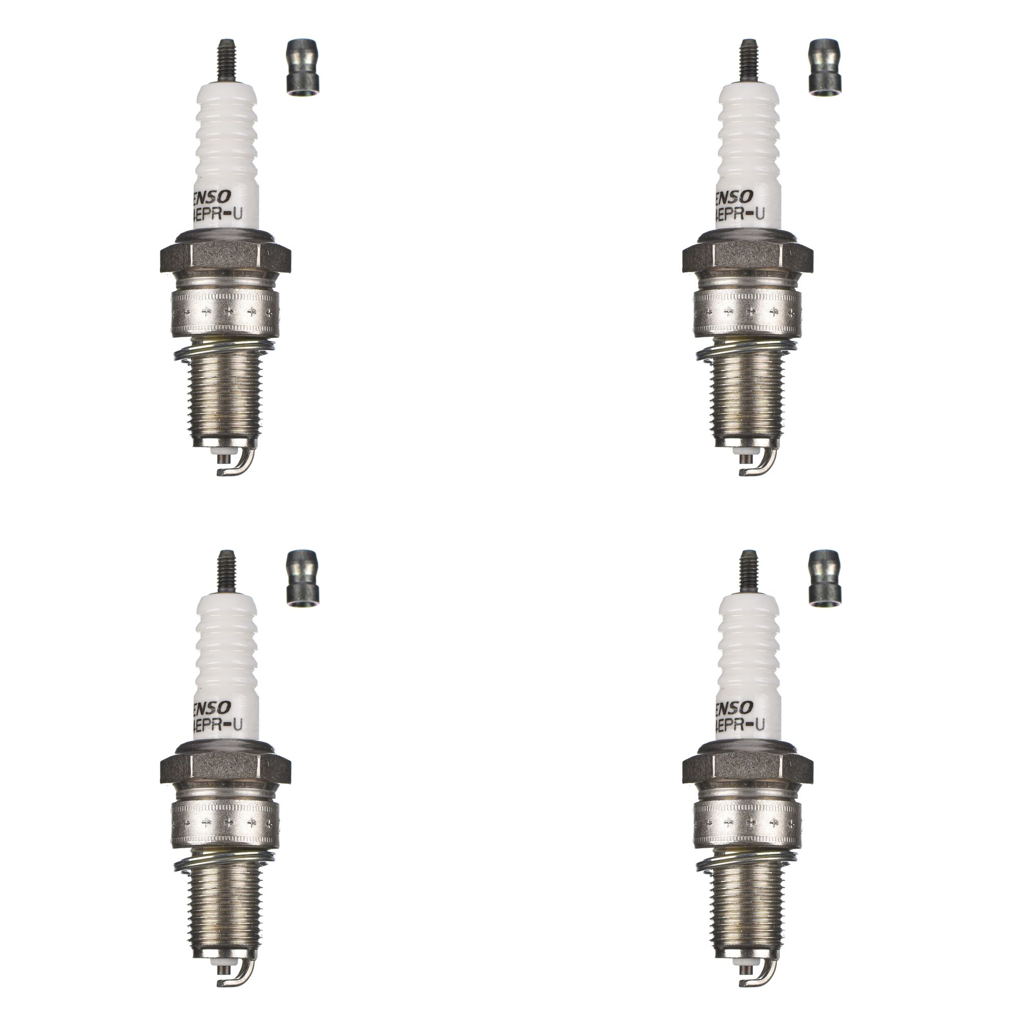 DENSO Zündkerze W24EPR-U 4er Set (für: Moto Guzzi V50 Monoposto )