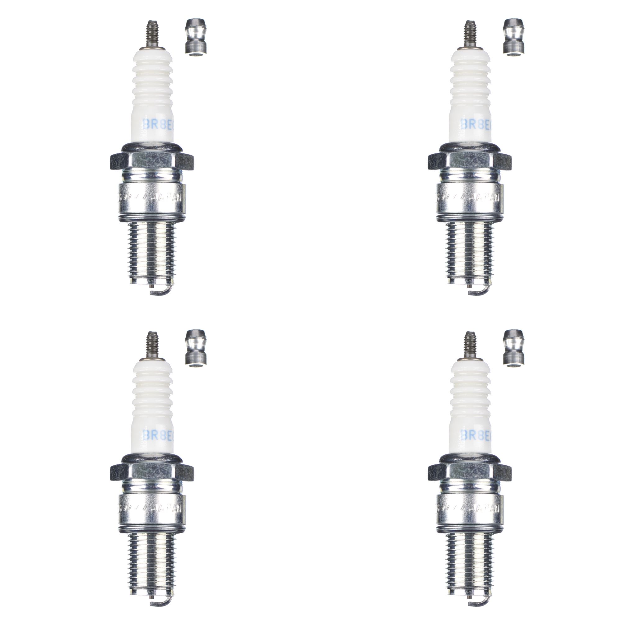 NGK Zündkerze BR8EG 3130 4er Set (für: Husqvarna WR 250 )