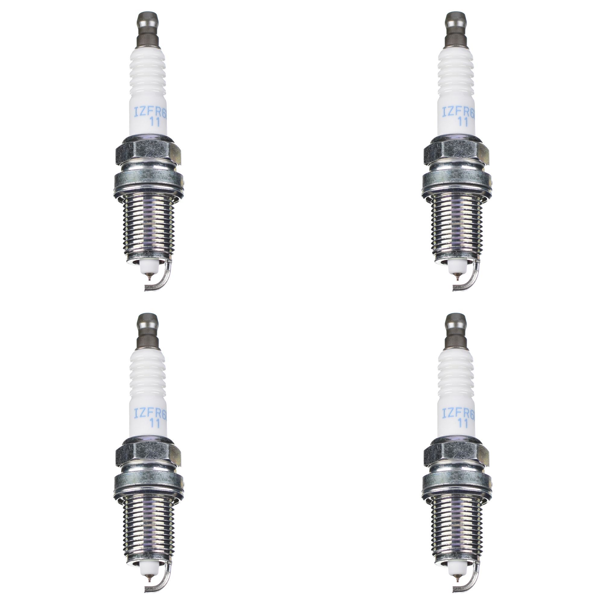 NGK Zündkerze IZFR6F-11 Iridium 4095 4er Set (für: Kawasaki VN 2000 A )