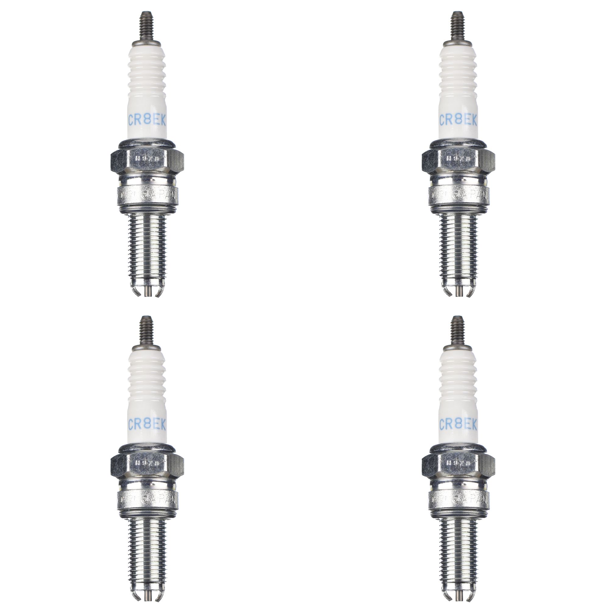NGK Zündkerze CR8EK 3478 4er Set (für: Cagiva Xtra Raptor 1000 )