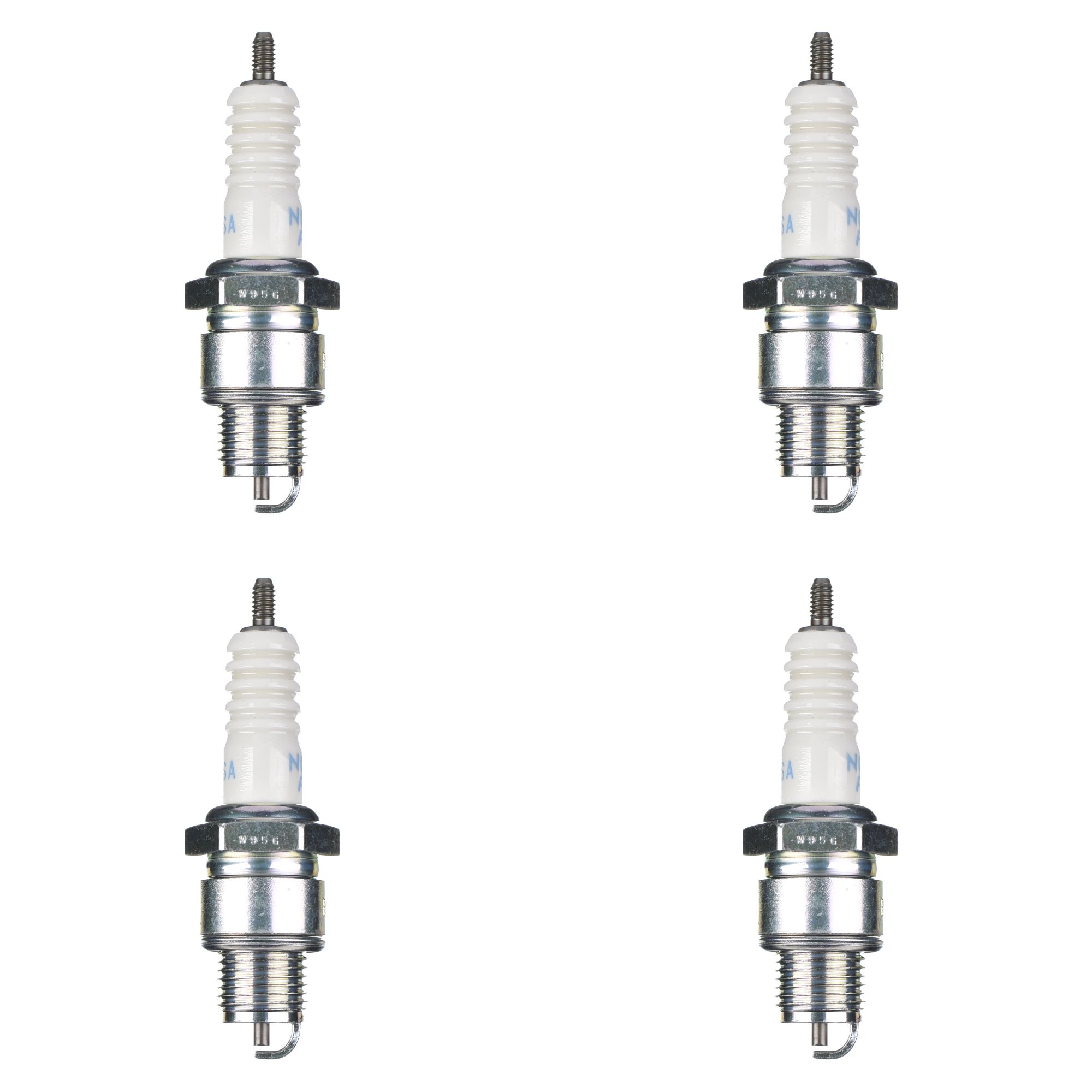 NGK Zündkerze BR8HSA 5539 4er Set (für: Benelli 49X QuattroNoveX 50 )