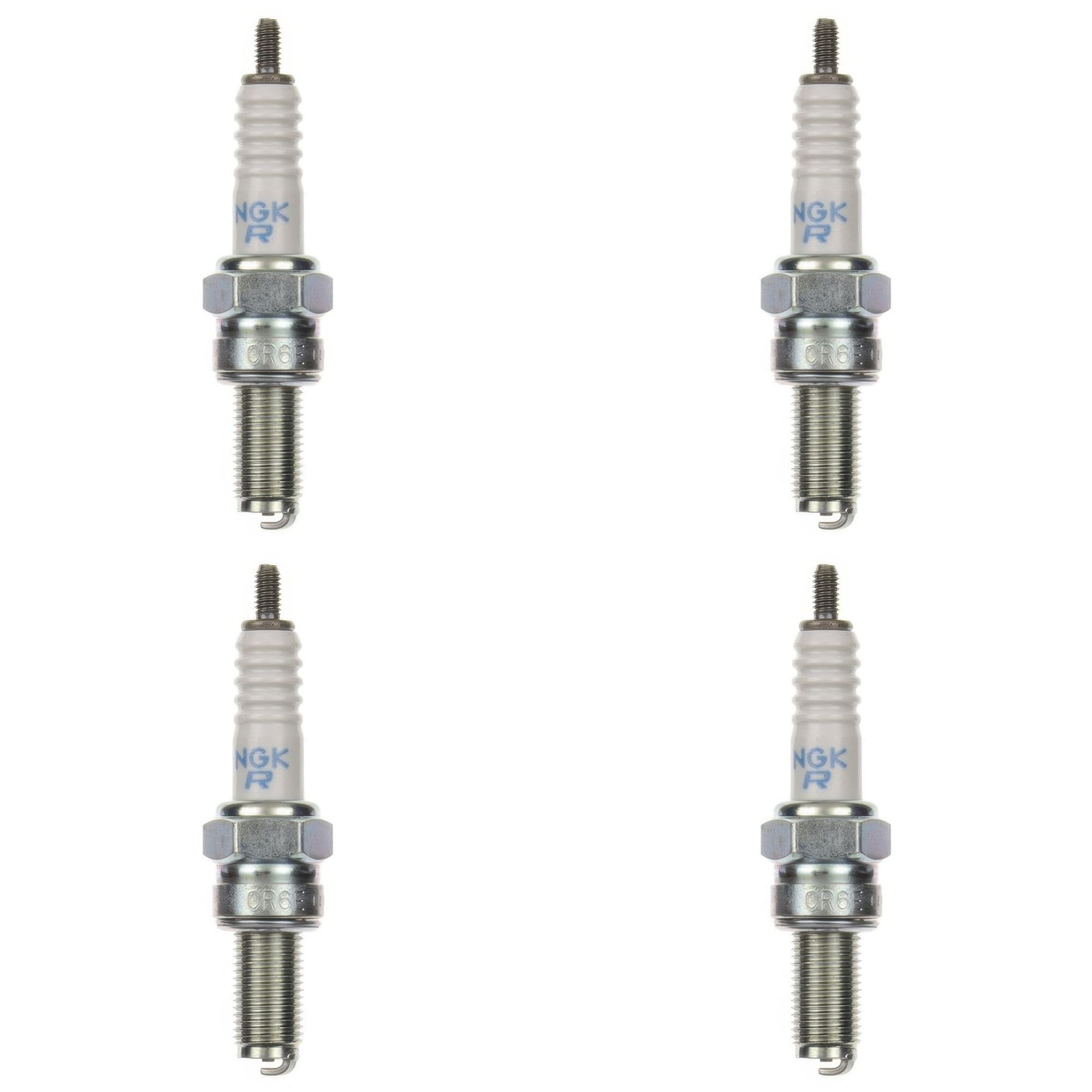 NGK Zündkerze CR6E 6965 4er Set (für: Royal Enfield Super Meteor 650 ABS )
